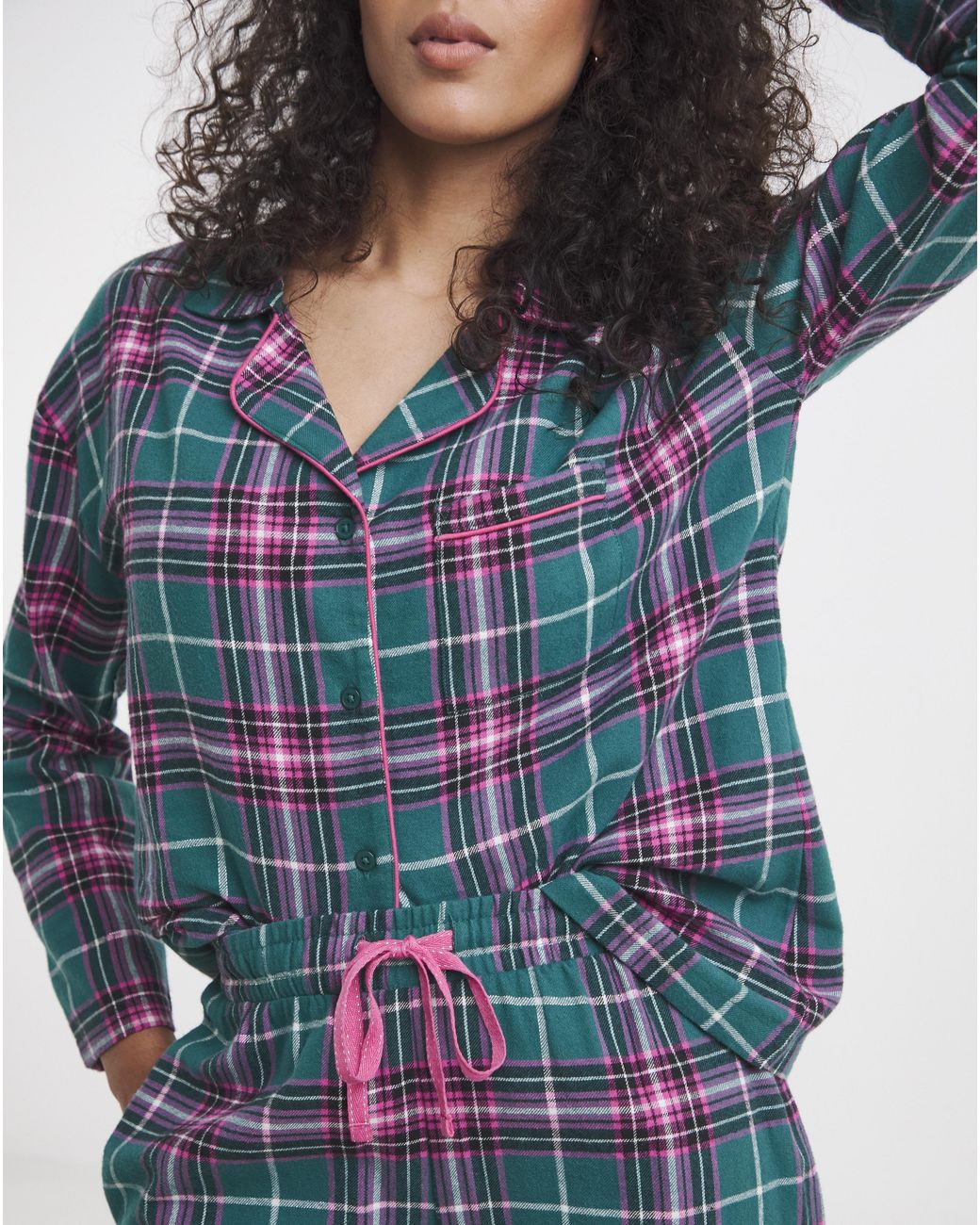 Pretty Secrets Blue Button Up Pj Set