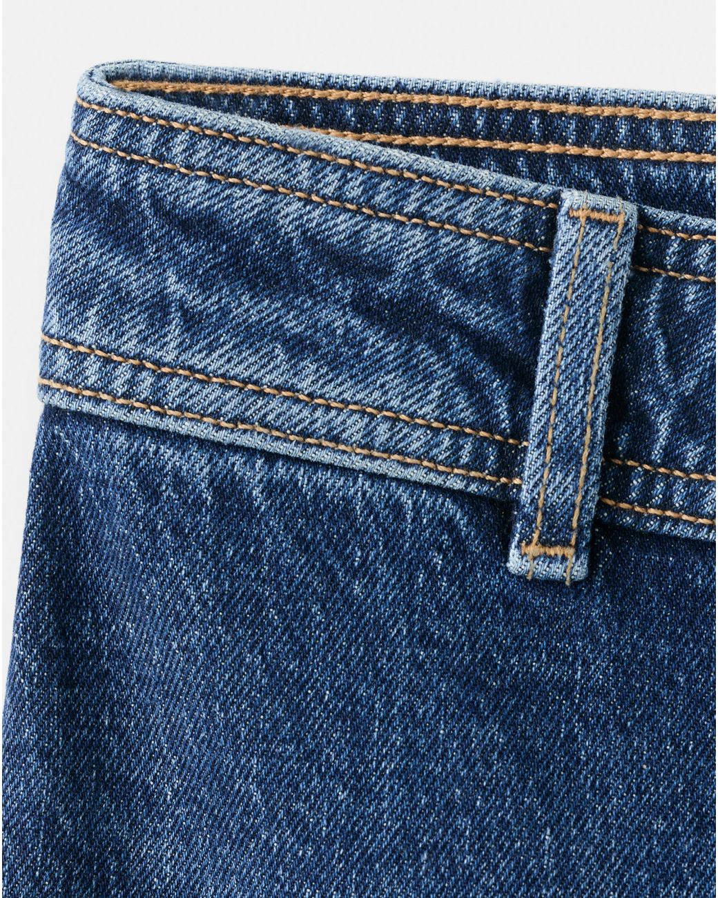 Mango Blue High Waisted Culotte Jean