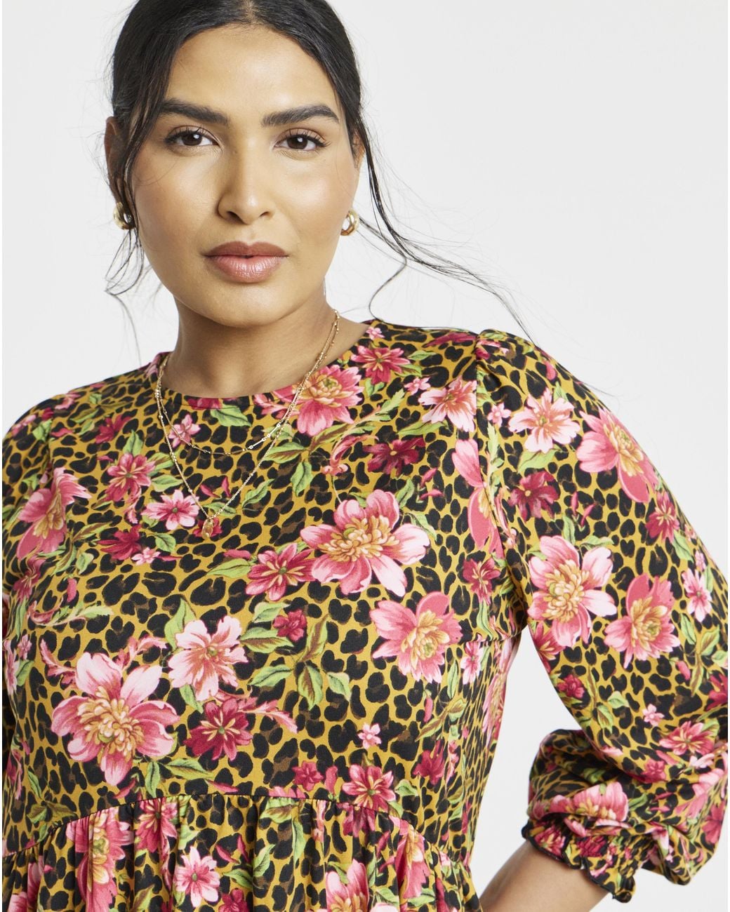 Simply Be Multicolor Skater Dress