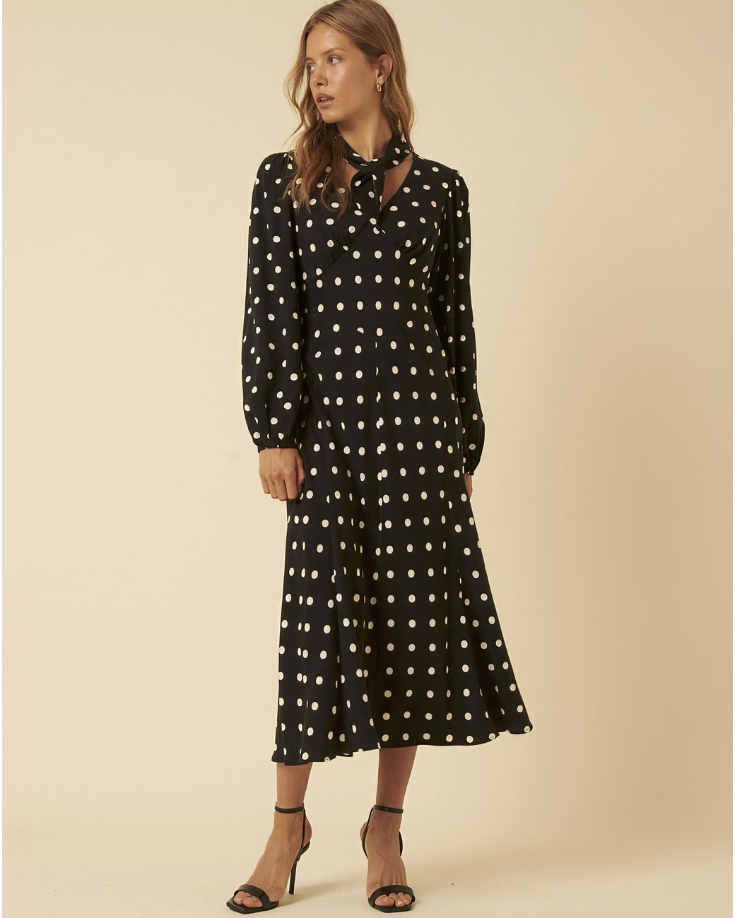 Nobody's Child Black Sadie Midi Dress