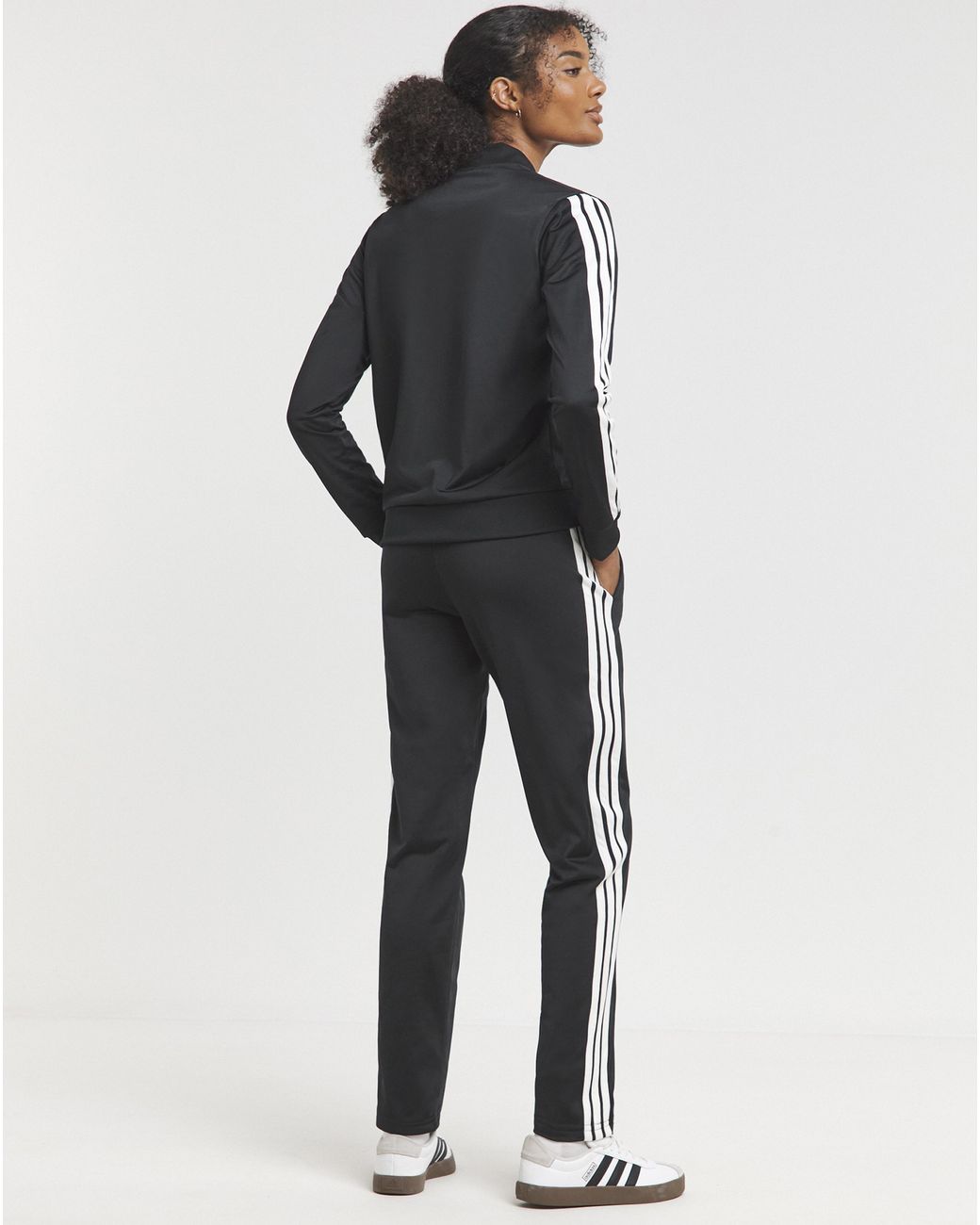 Adidas Blue 3 Stripe Tracksuit