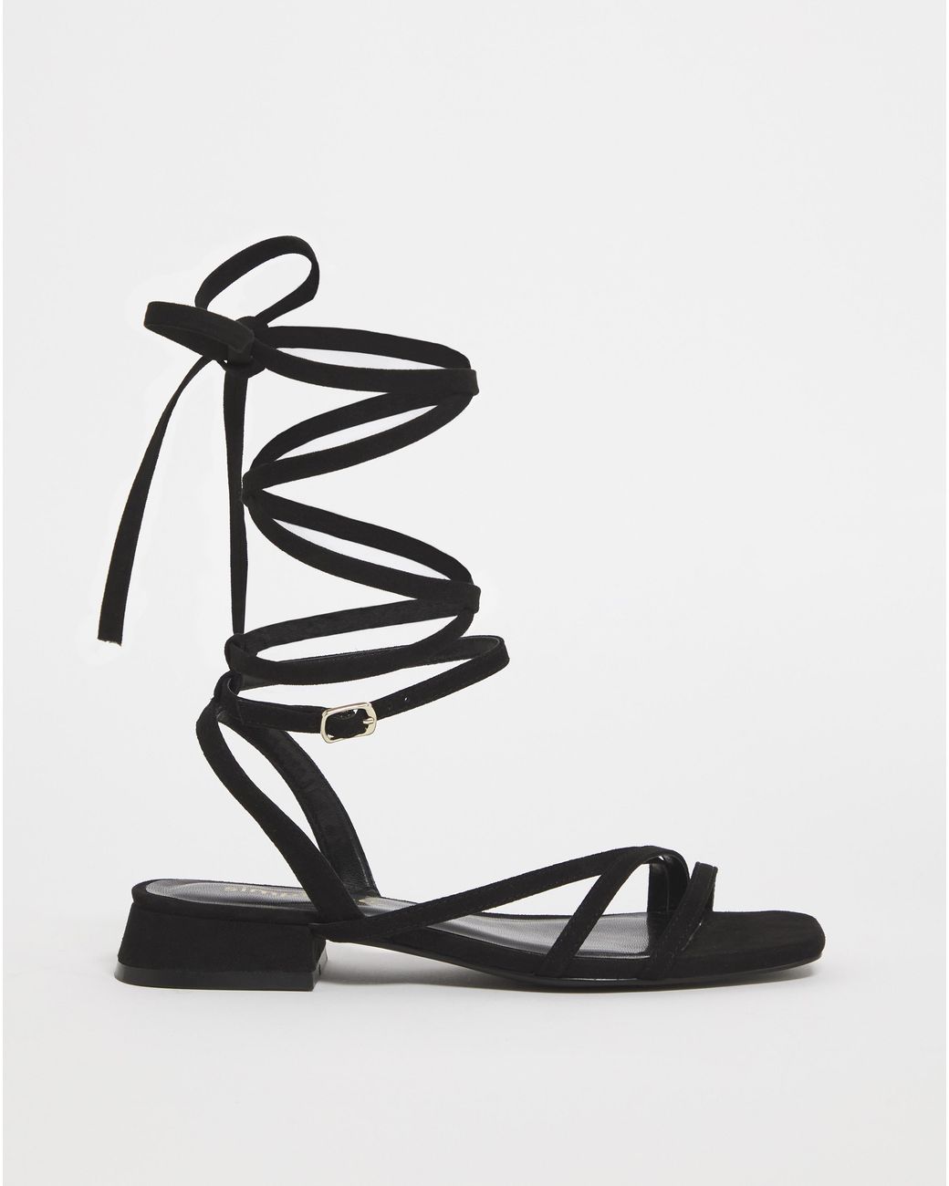 Simply Be White Strappy Flat Sandals Wide