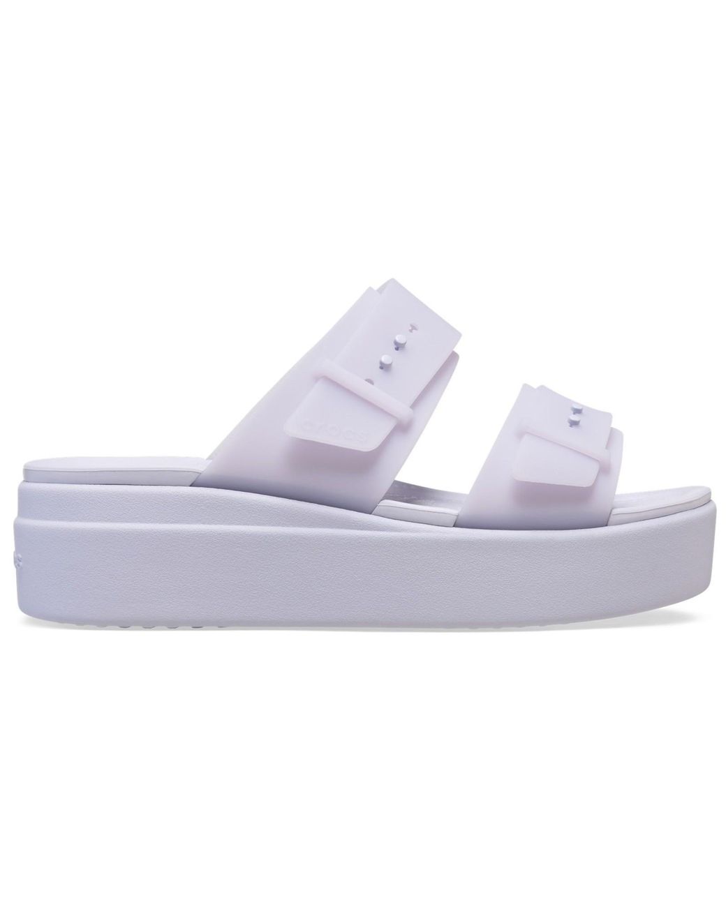CROCSTM Blue Brooklyn Buckle Low Wedge