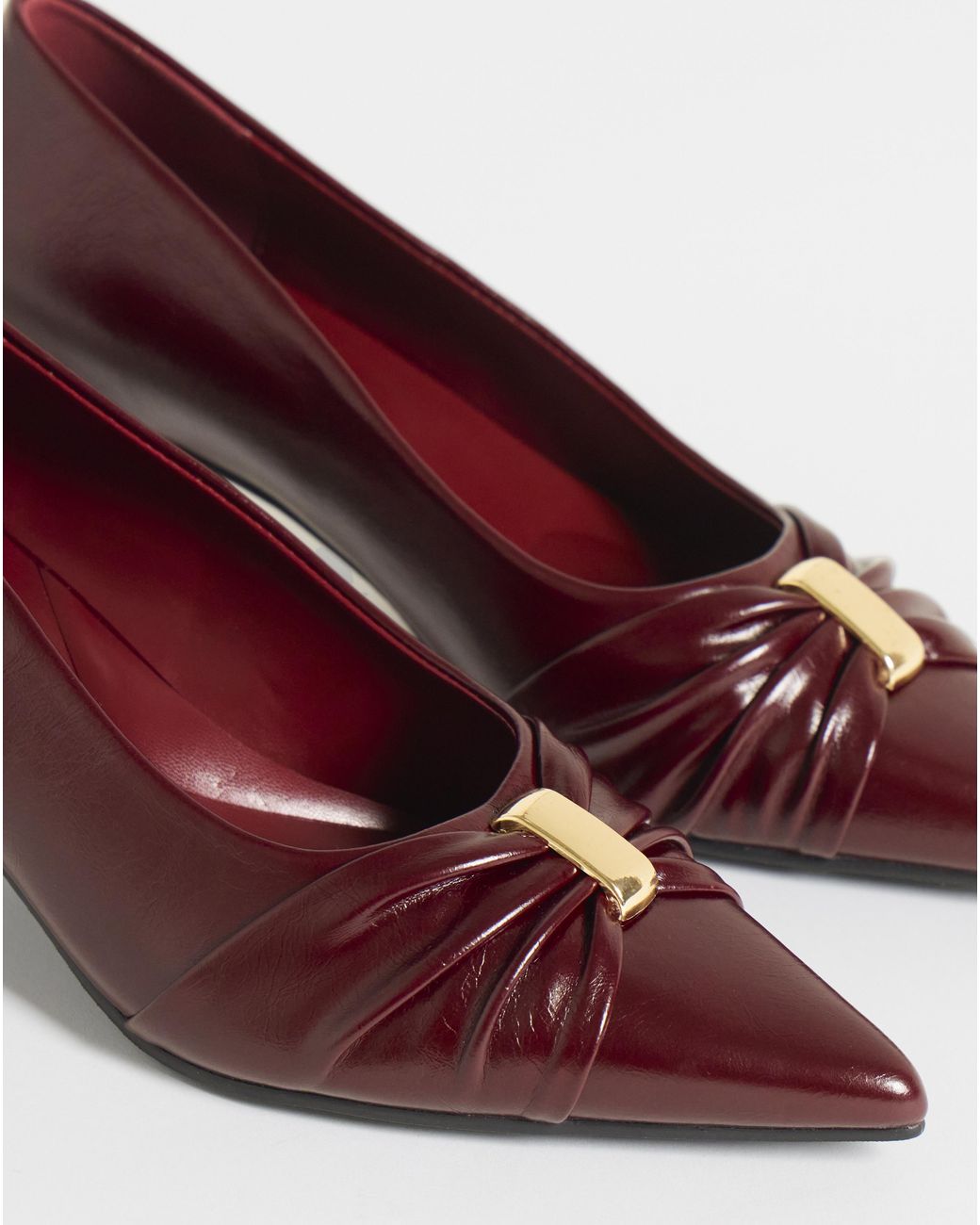 JD Williams Blue Hardware Detail Court Shoe Wide