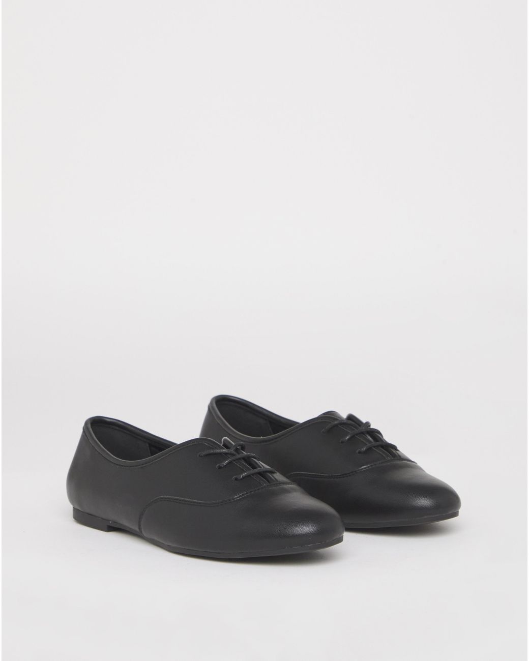 Simply Be Blue Lace Up Ballerina Shoe Extra Wide