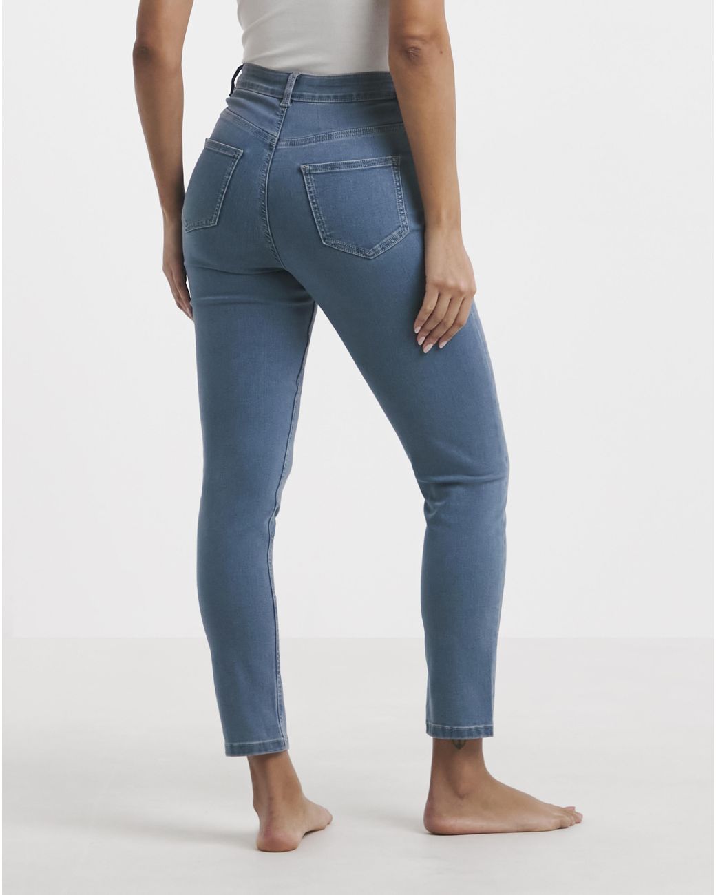 Simply Be Blue Slim Highwaist Super Stretch