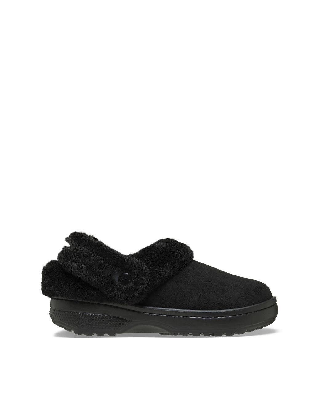 CROCSTM Black Unfurgtble Vegan Suede Clog