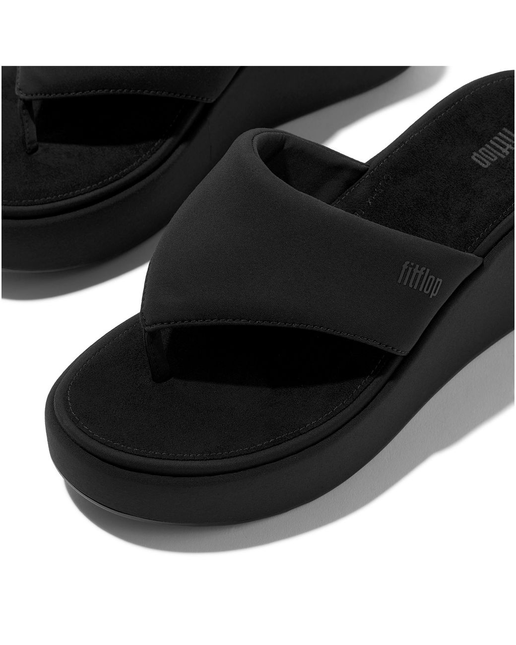 Fitflop Black Fit Flop Platforms Wedge Toe Post
