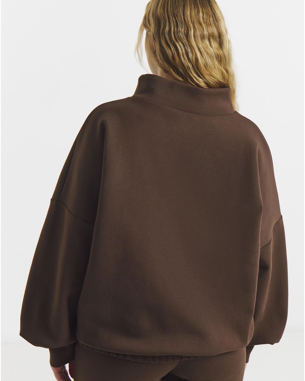 Sculpt Activewear Brown High Neck Jumper