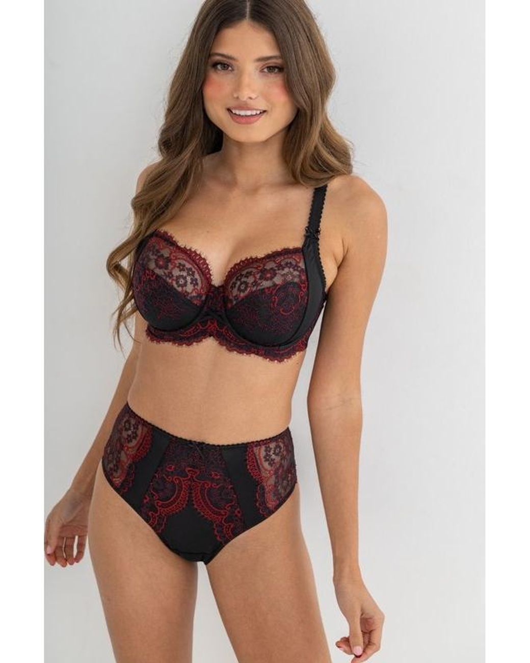 Pour Moi Brown Hollywood Side Support Bra