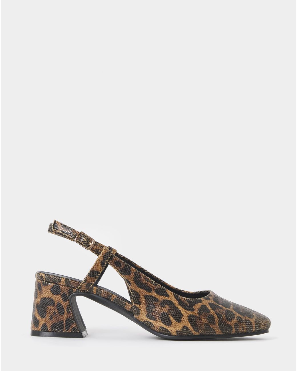 JD Williams Blue Block Heel Slingback Shoes Wide