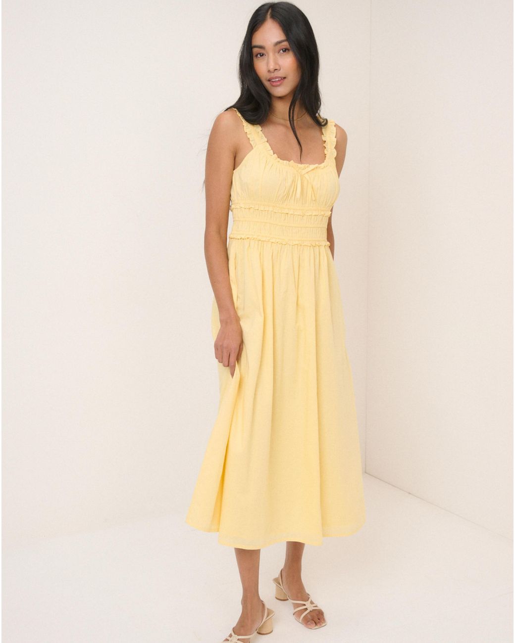 Nobody's Child Natural Nc Ariel Midi Dress