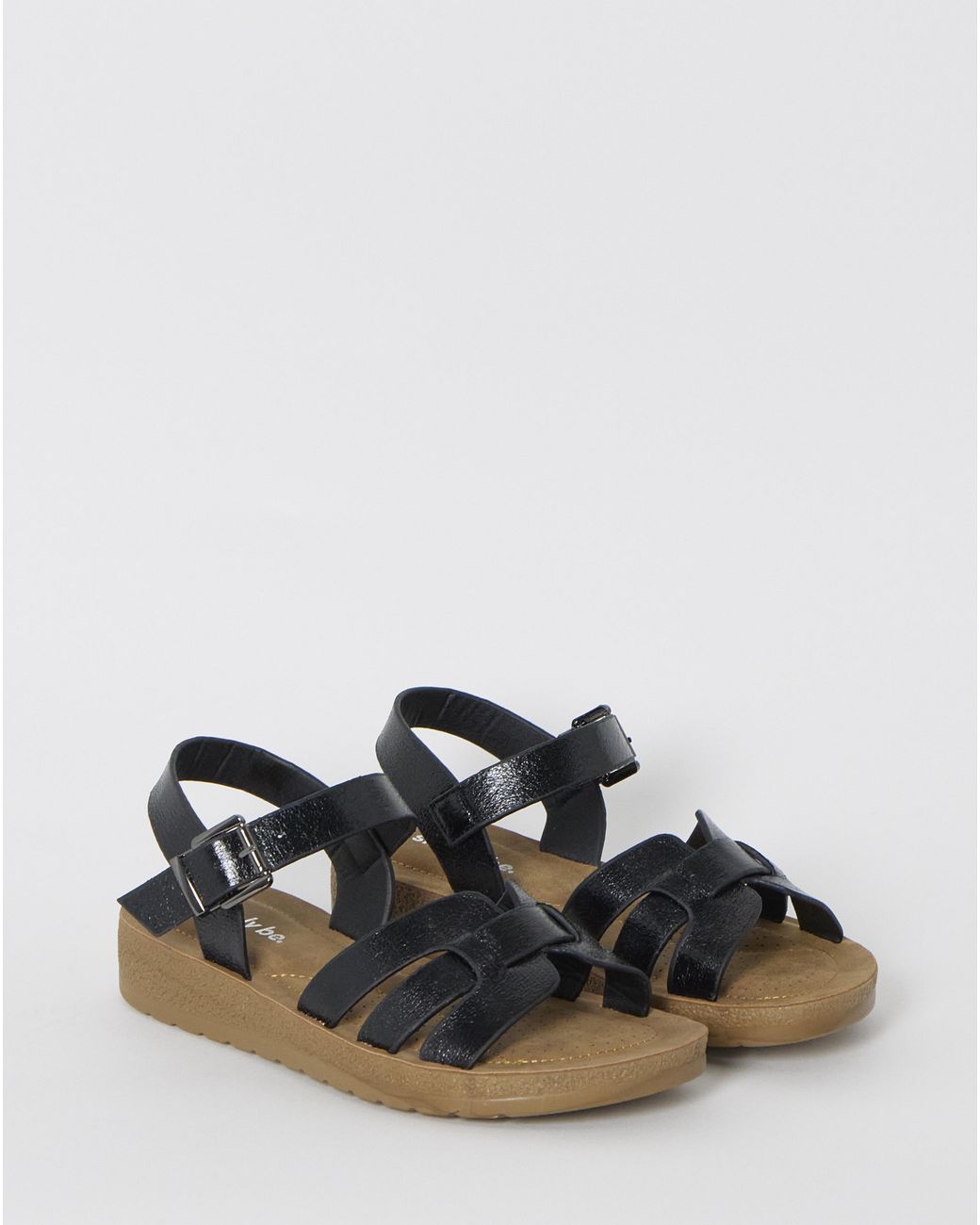Simply Be Green Woven Comfort Sandal Extra Wide