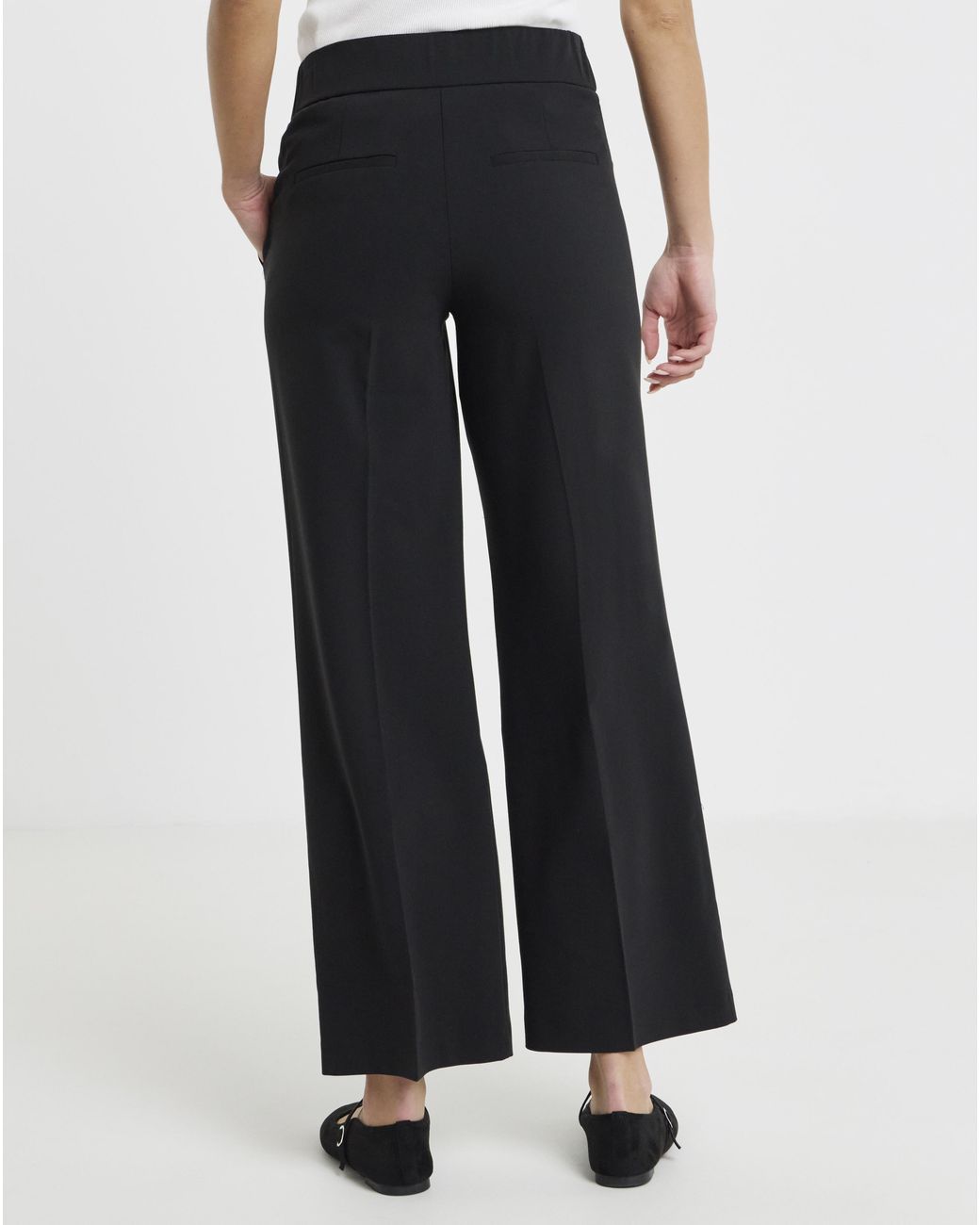 Simply Be White Magisculpt Wide Leg Regular