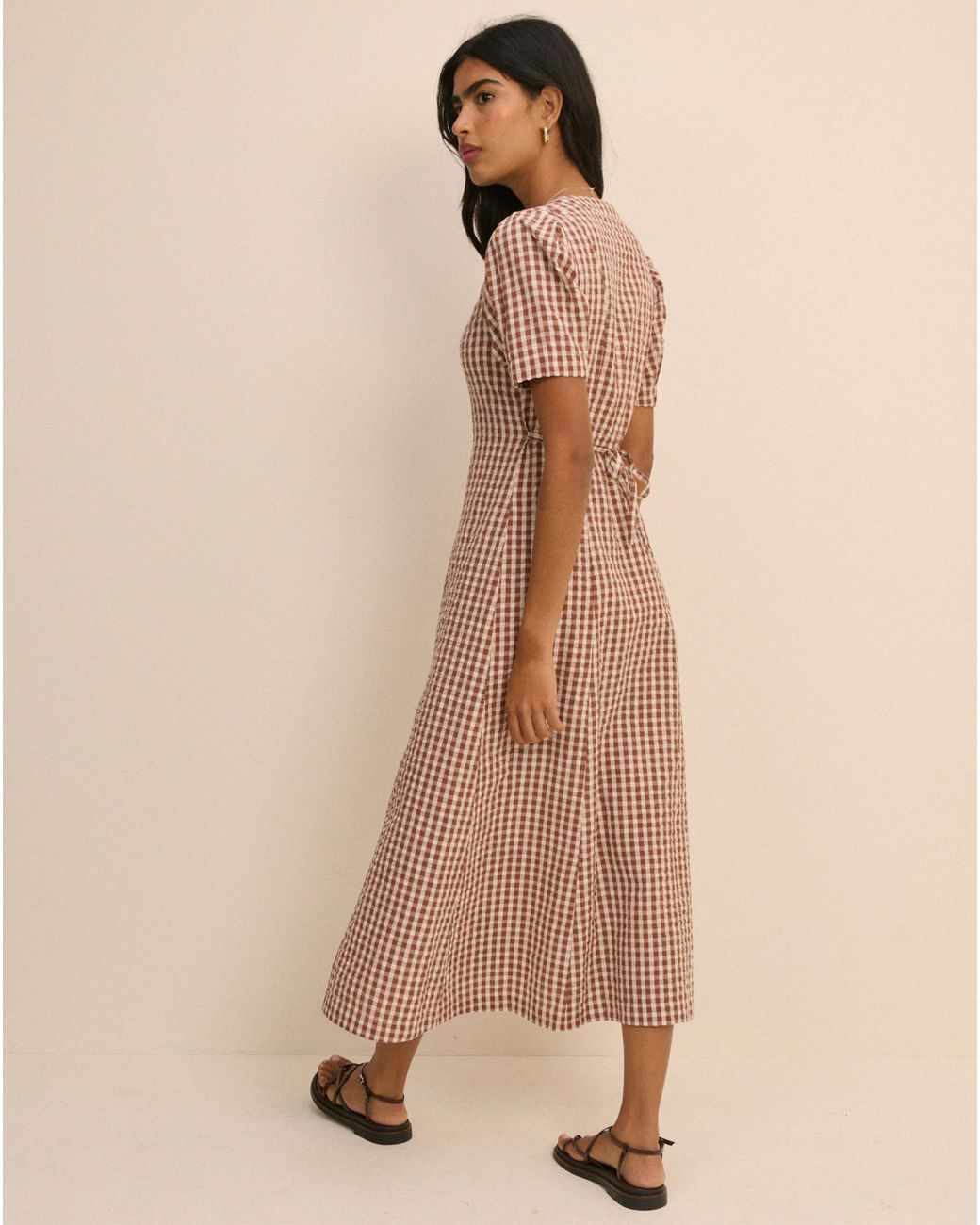 Nobody's Child Natural Zeyna Midi Dress