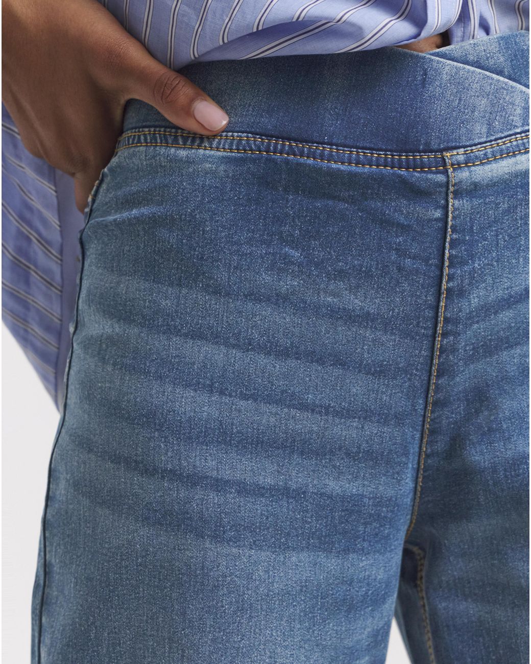 Simply Be Blue Wide Leg Weekender Jeggings