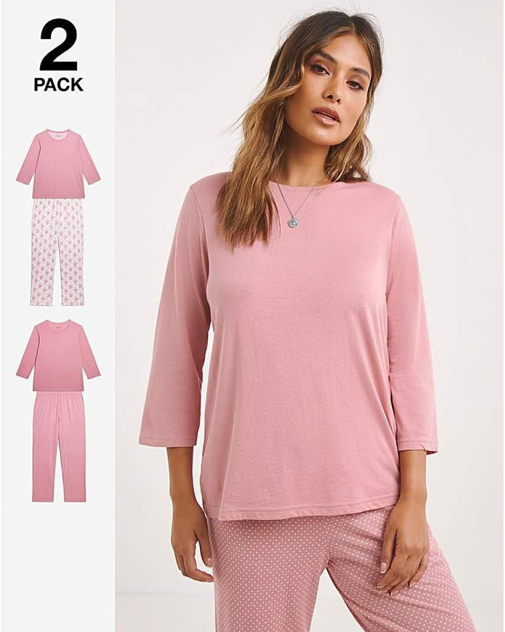 Pretty Secrets Pink Value 2 Pack Pyjama Sets