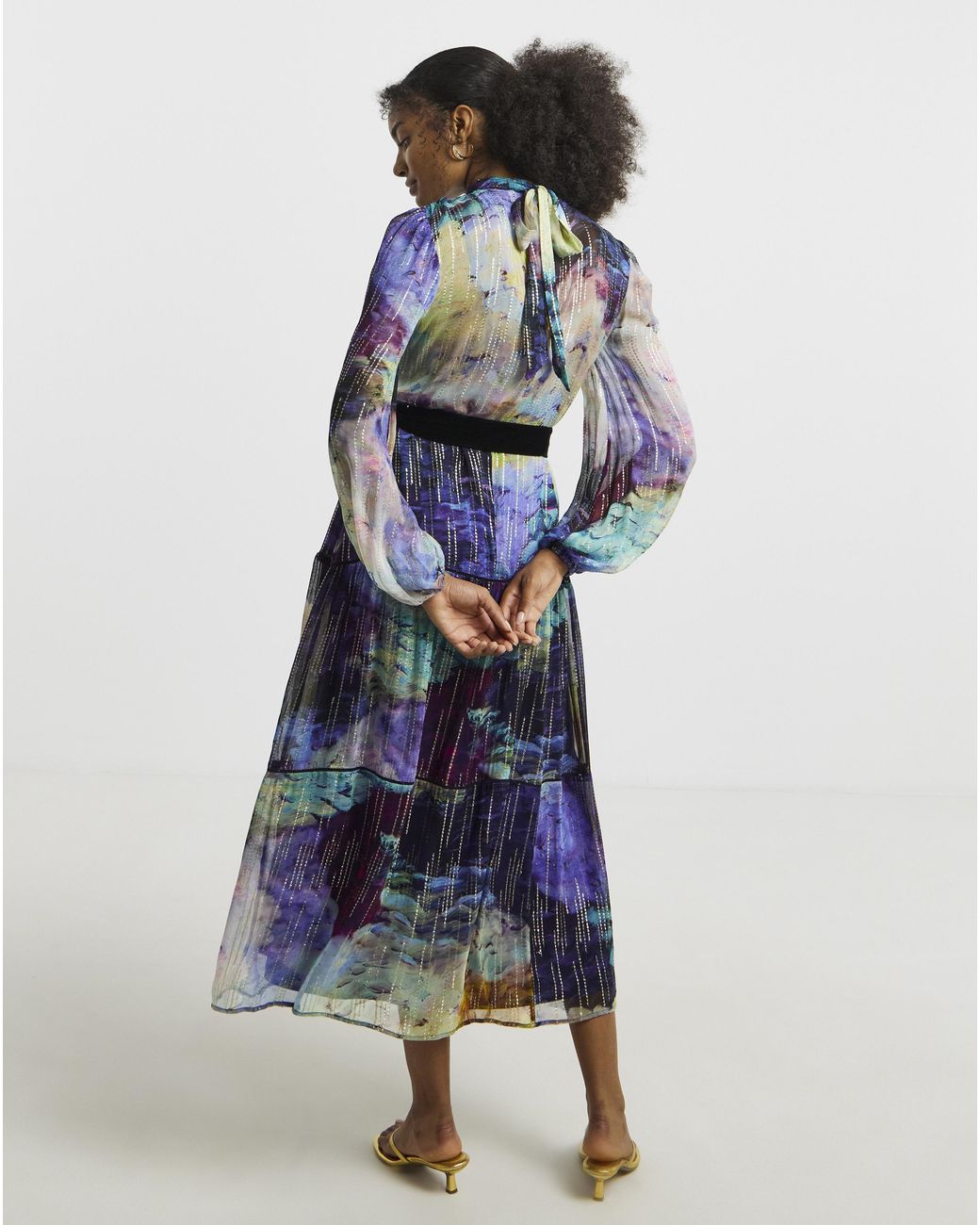 Hope & Ivy Blue Jadene Maxi