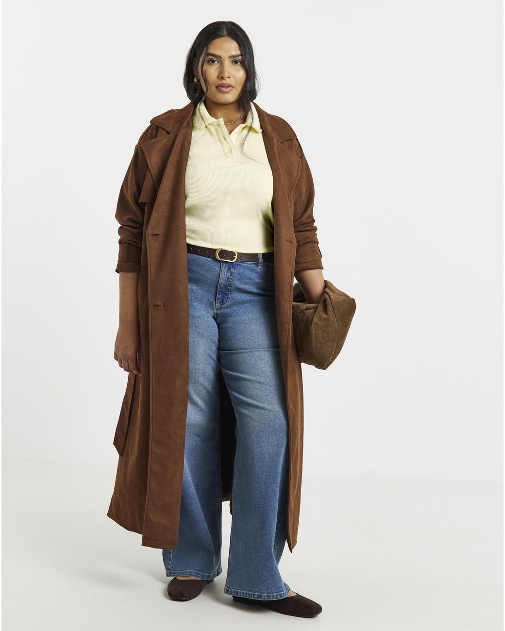 Simply Be Natural Picot Polo Top