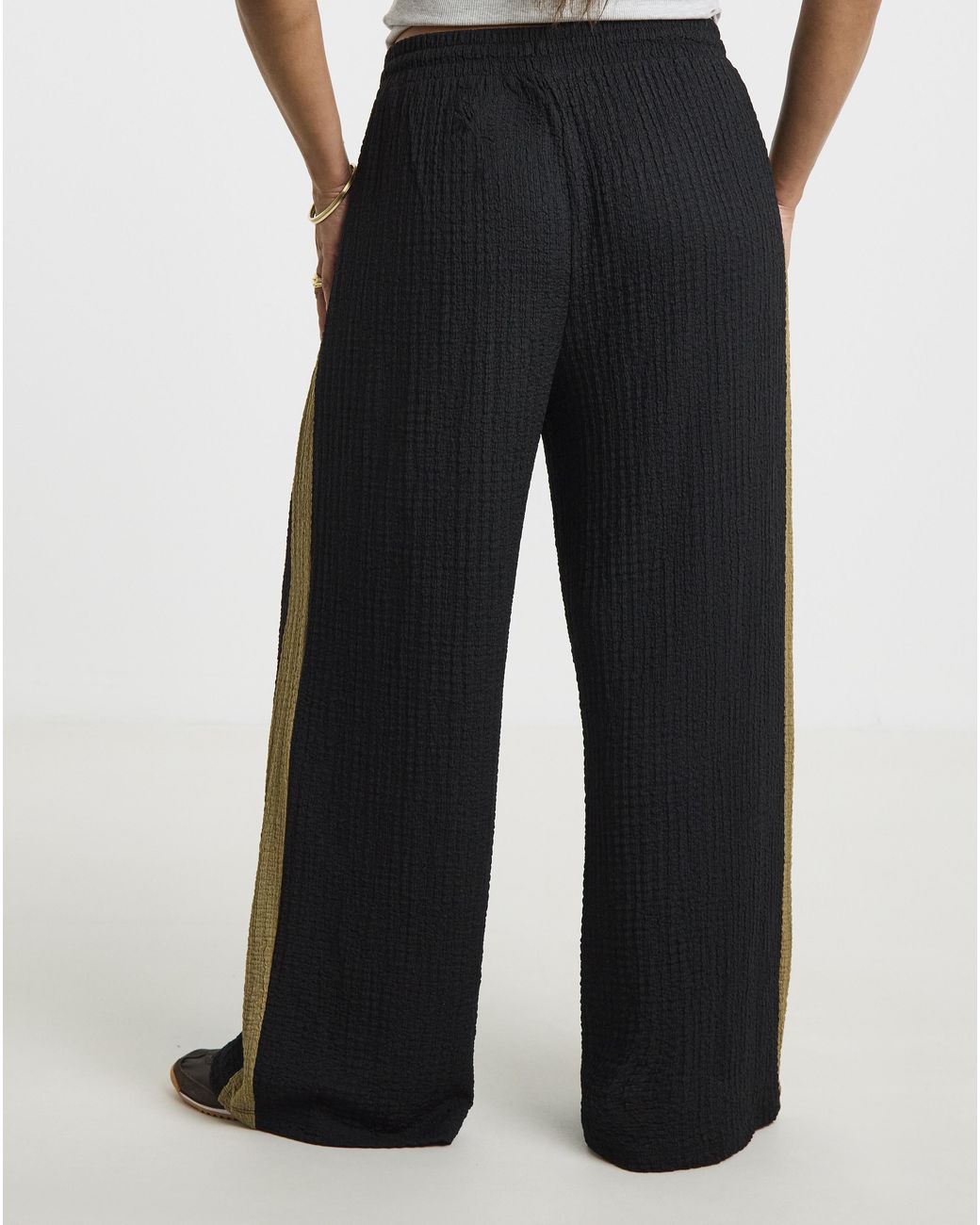 Simply Be Blue Side Stripe Trouser