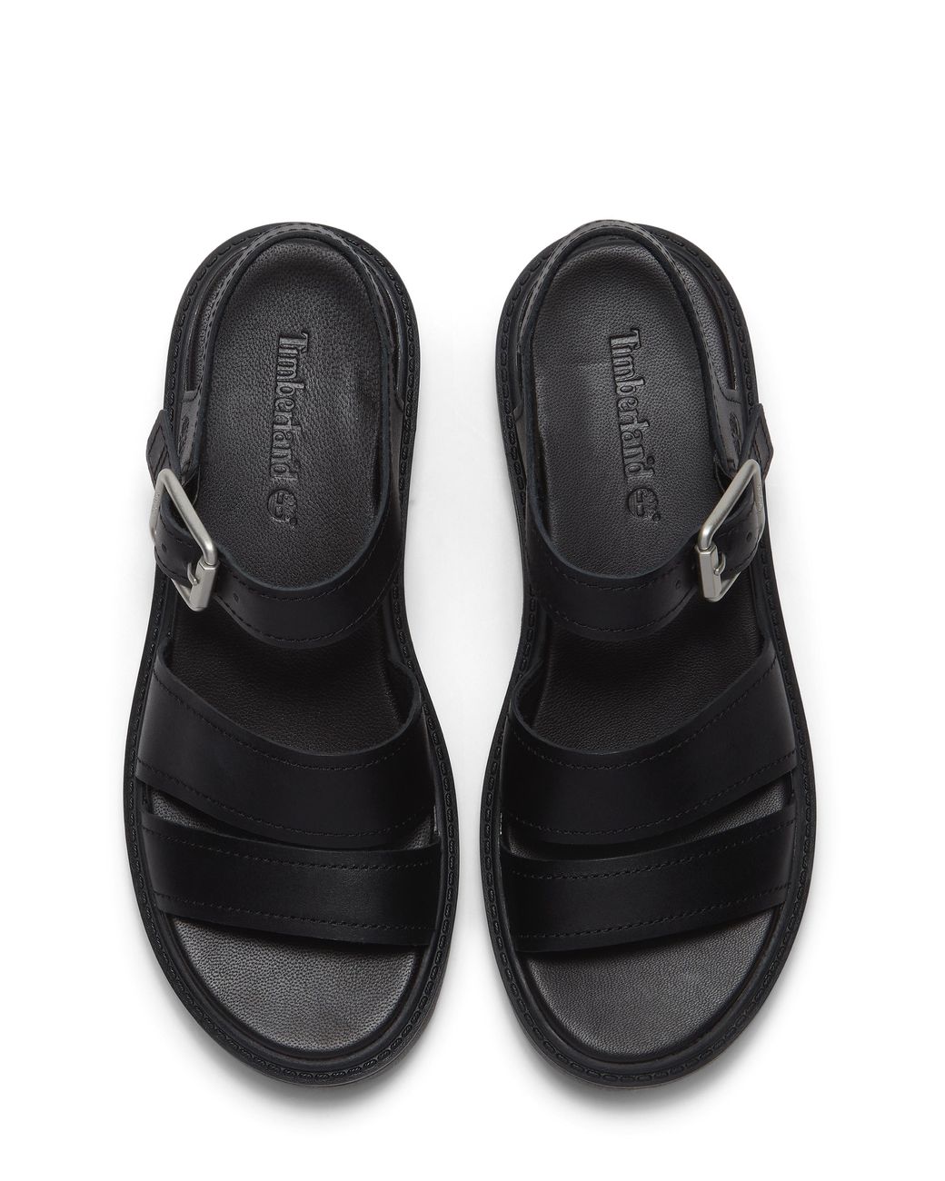 Timberland Black Stone Street Grain Sandals