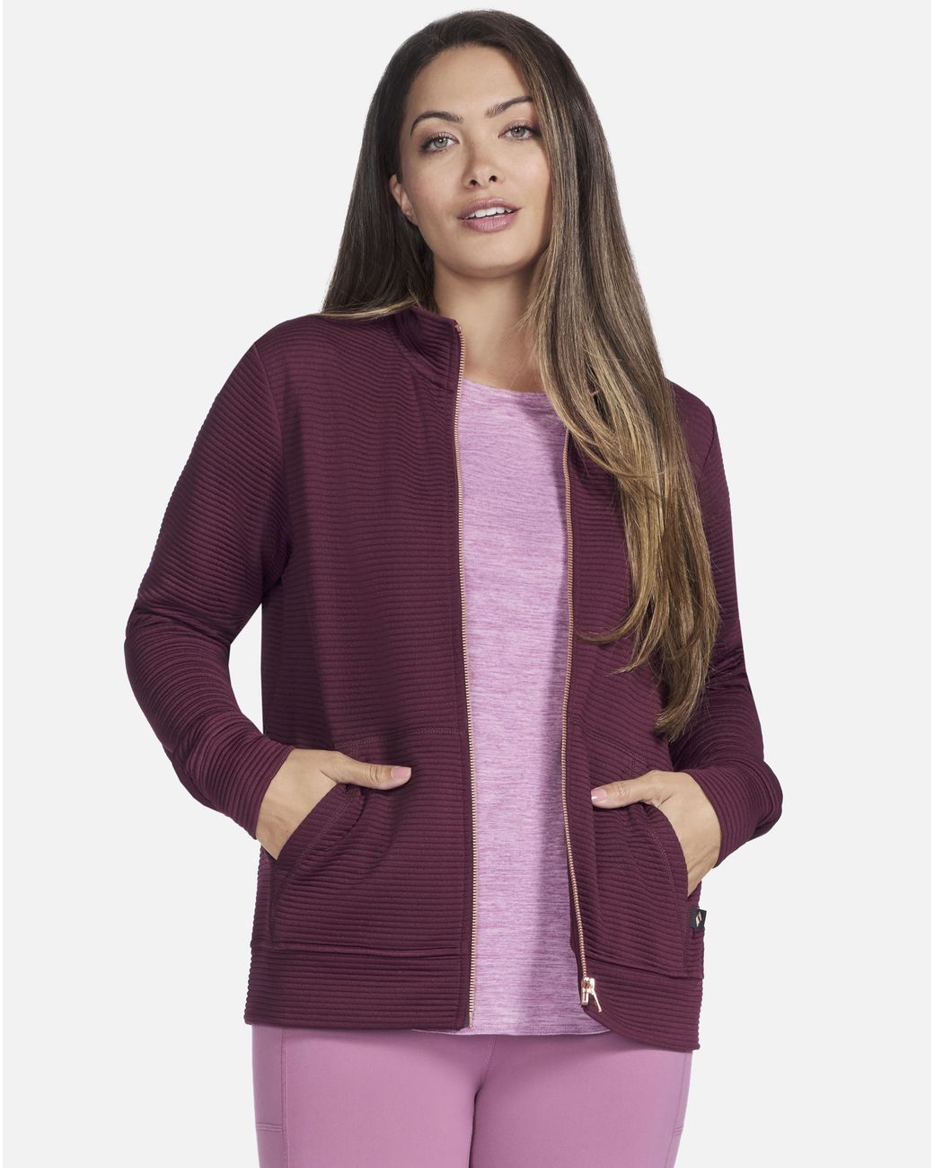 Skechers Purple Go Walk Hoodless Hoodie
