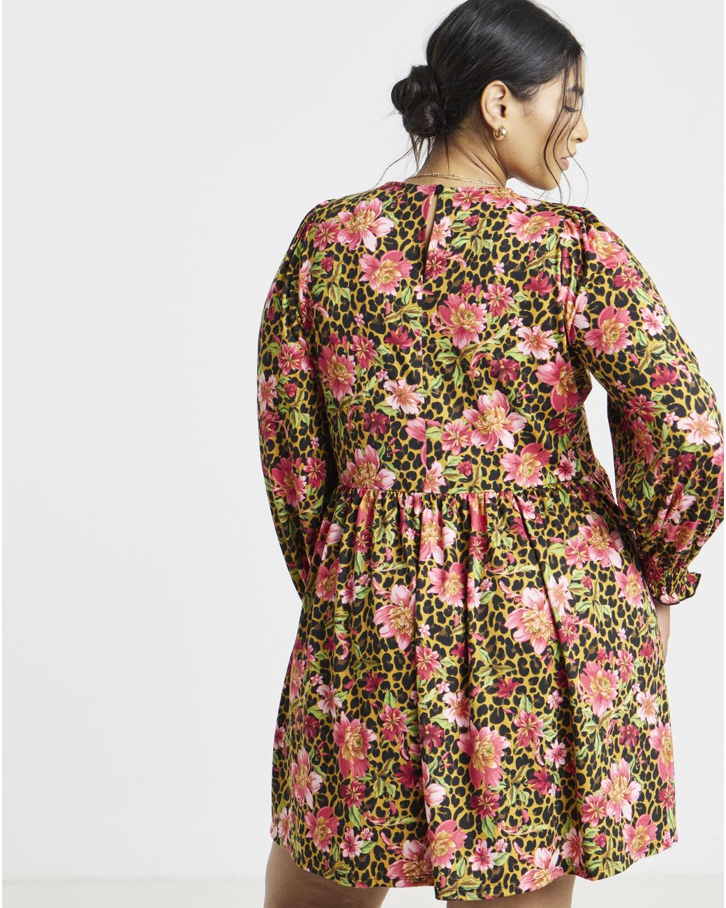 Simply Be Multicolor Skater Dress