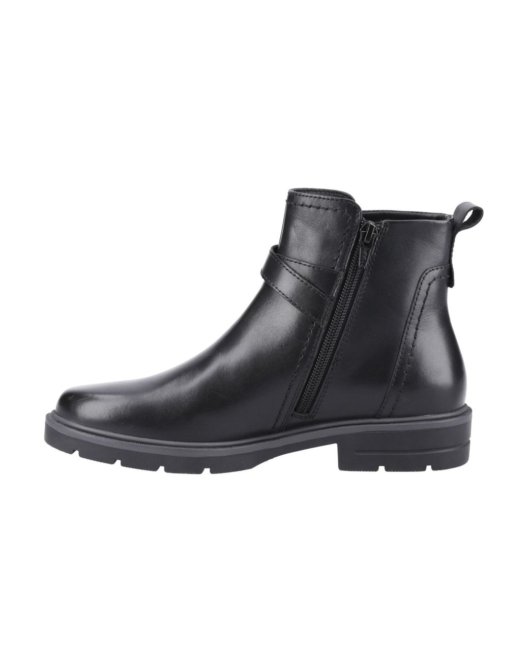 Hush Puppies Black Tove Buckle Boot