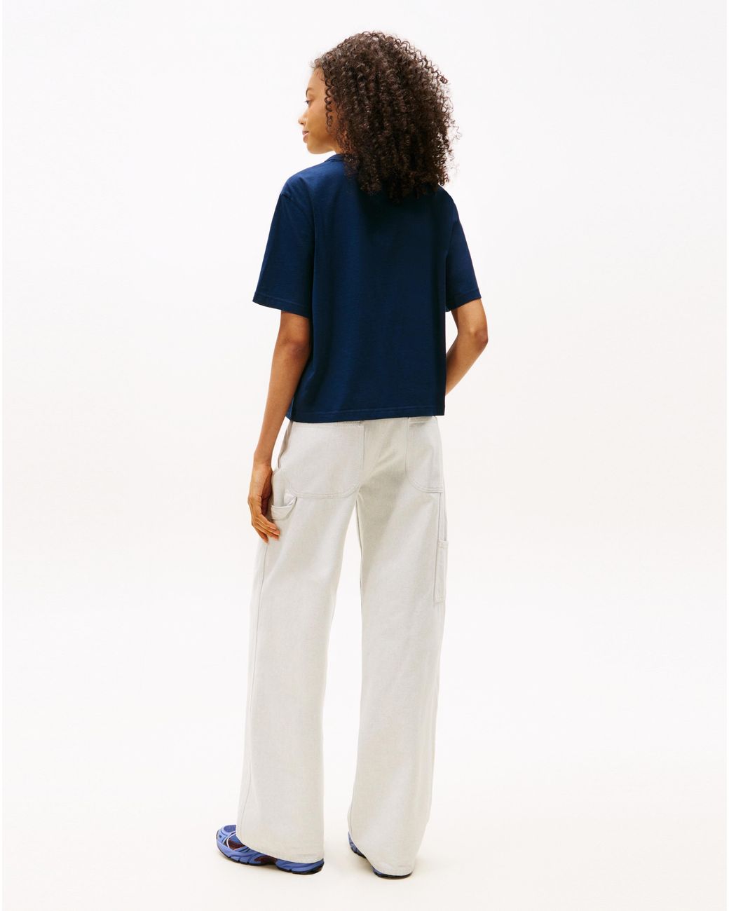 Tommy Hilfiger Blue Boxy Badge Tee