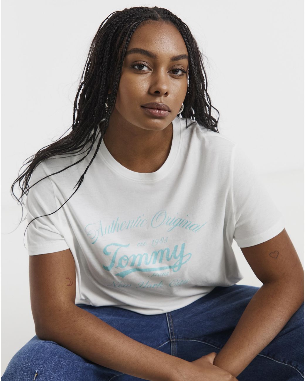 Tommy Hilfiger White Essential Crew T-Shirt