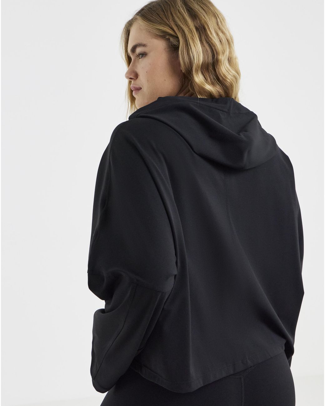 Sculpt Activewear Black Oversized Zip Through