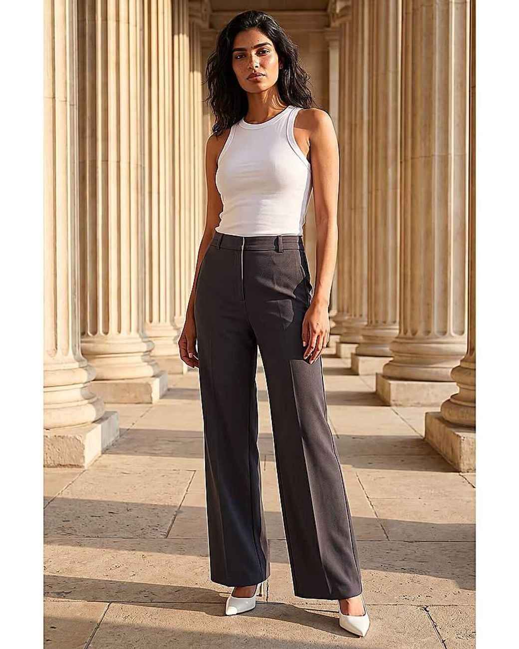 Roman Natural Roman Regular Wide Leg Trouser