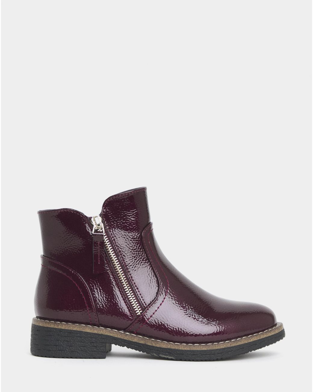 Cushion Walk Purple Zip Chelsea Crepe E Fit