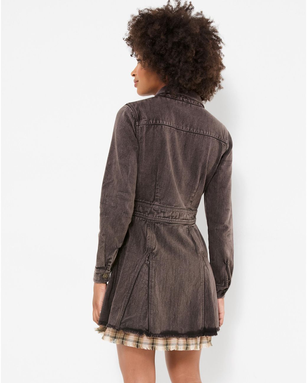 Joe Browns Gray Layered Denim Mini Dress