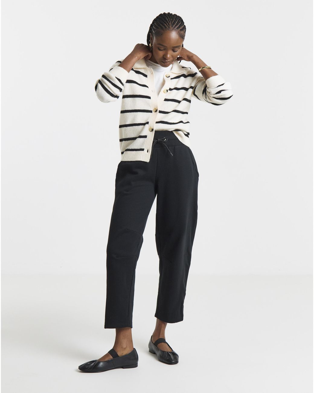 Simply Be Green Barrel Leg Jogger