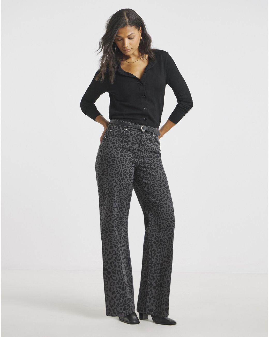 Simply Be Blue Sbe Wide Leg Jeans