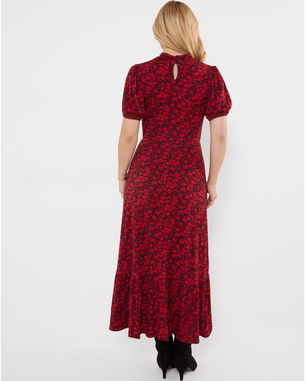 Joe Browns Red High Neck Jersey Maxi Dress