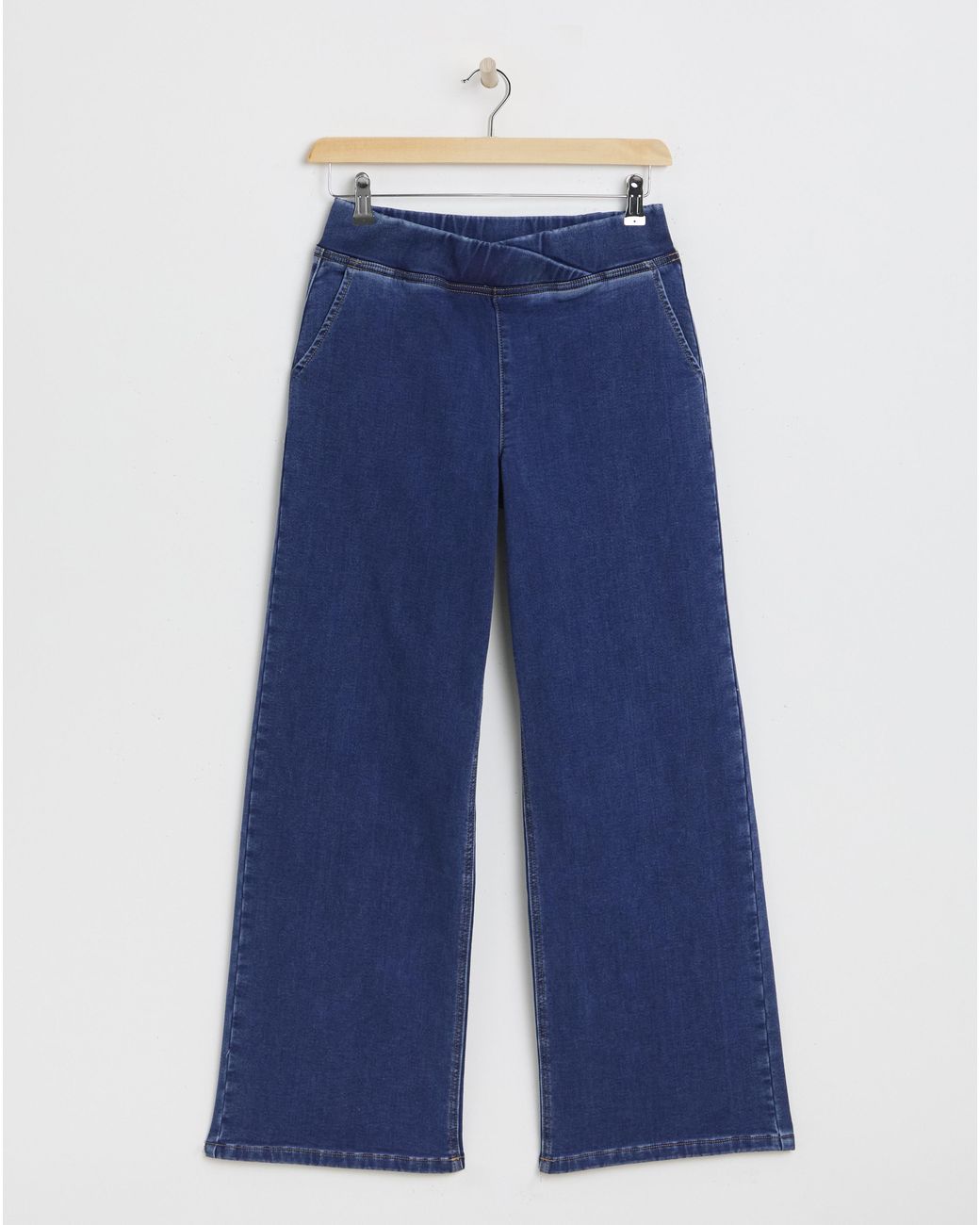 Simply Be Blue Cosy Weekender Wide Leg Jegging