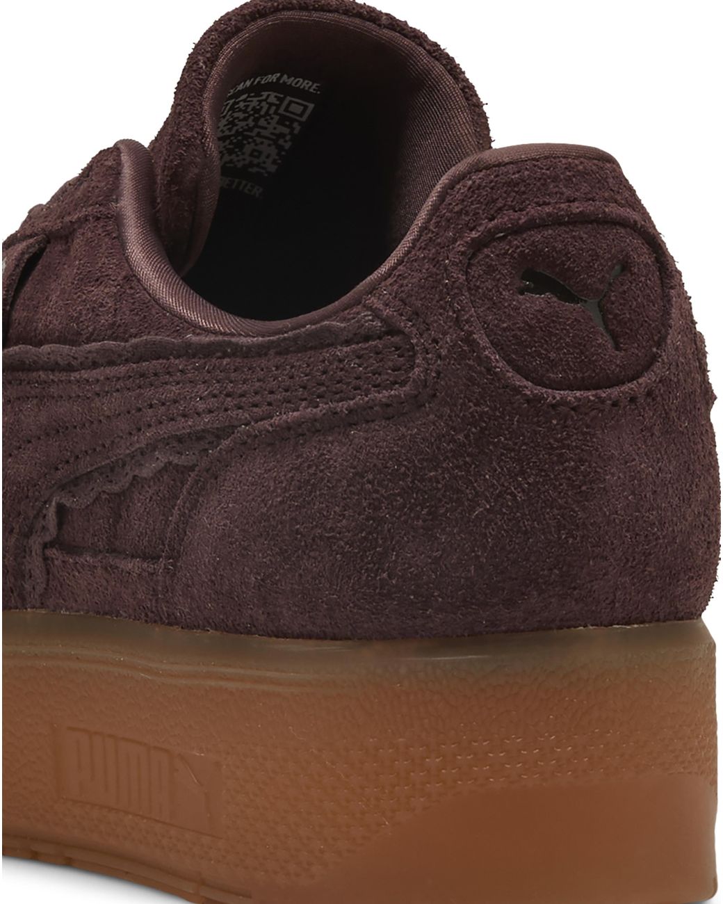 PUMA Brown Palermo Elevata Suede Trainers