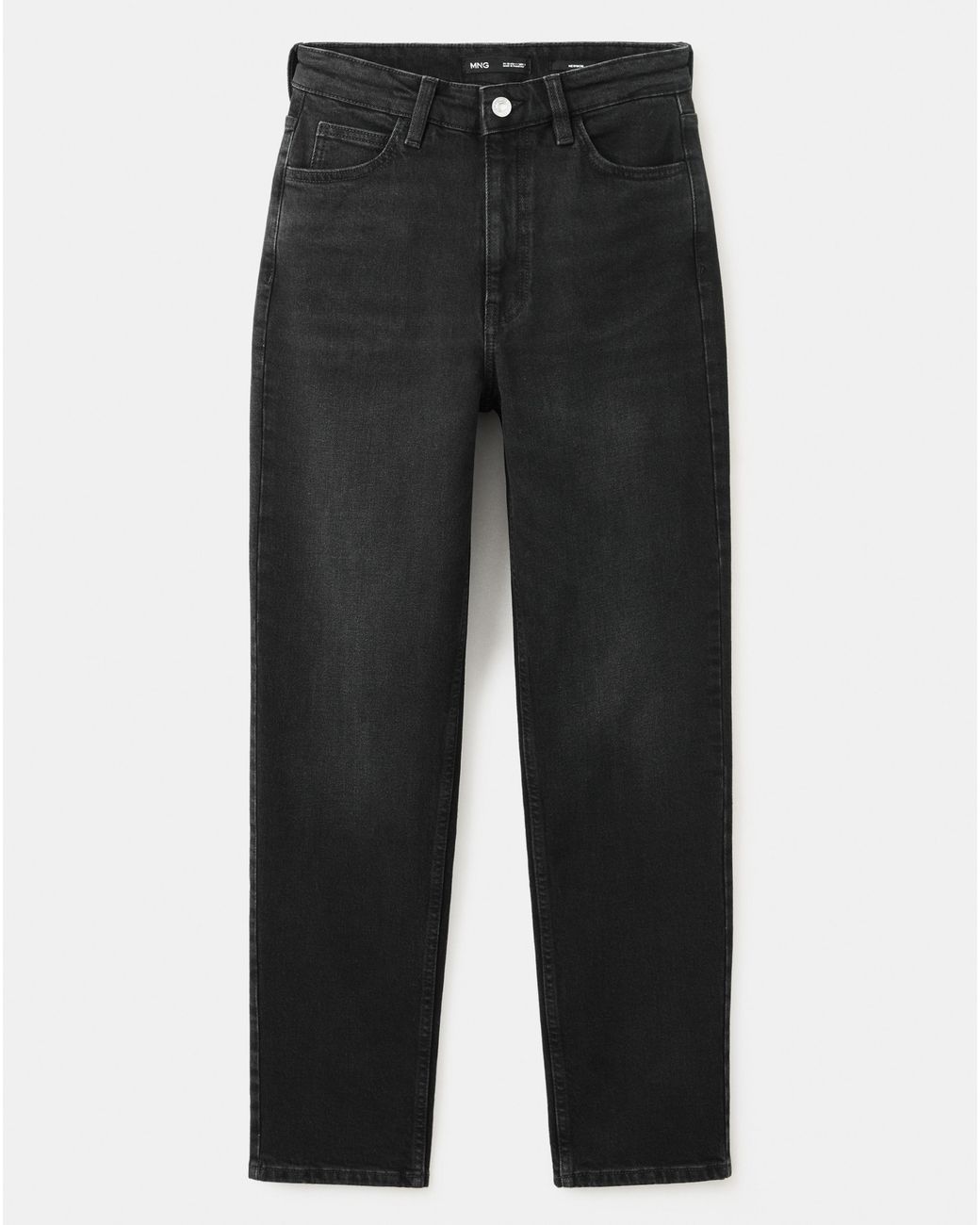 Mango Black Newmom High Rise Comfort Jean