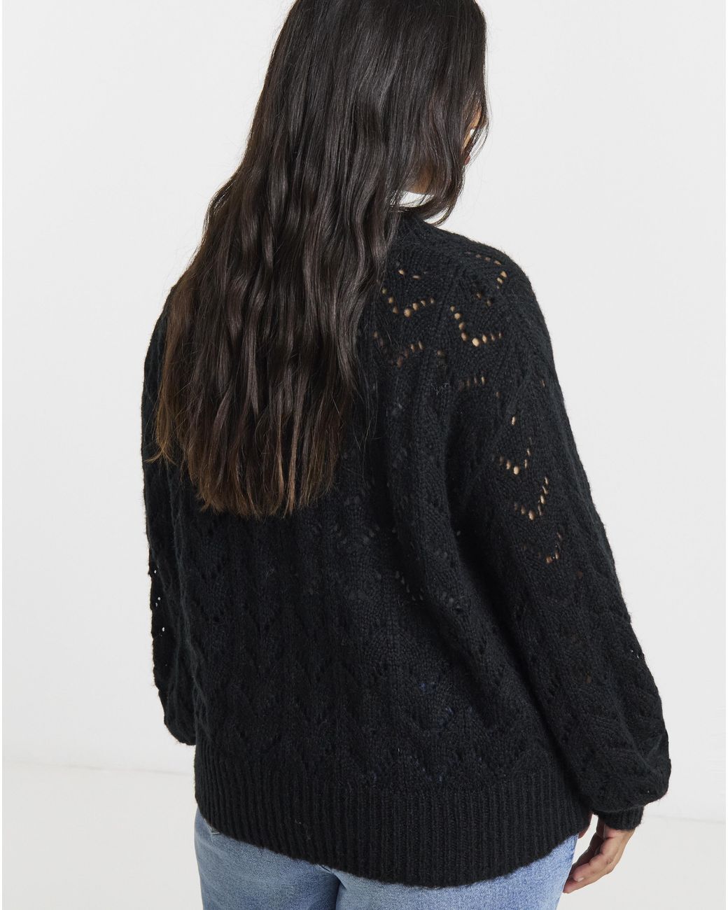 Simply Be Blue Pointelle Cardigan