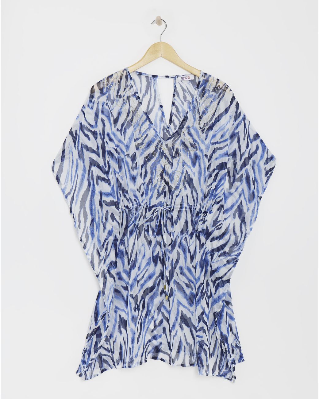 MAGISCULPT Blue Embellished Kaftan