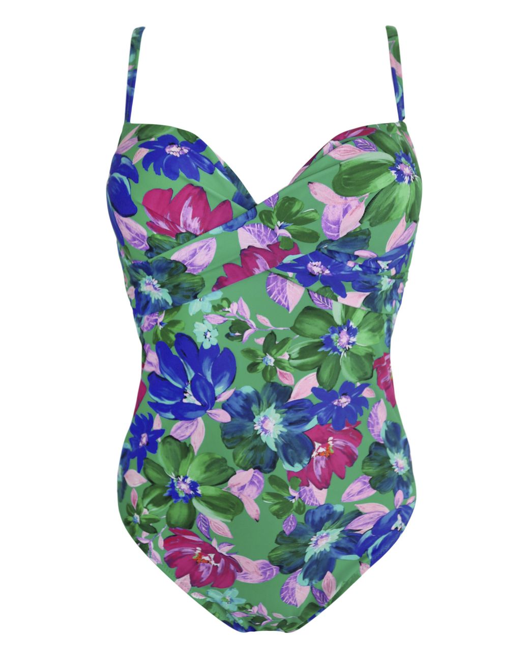 Pour Moi Green Free Spirit Underwired Swimsuit