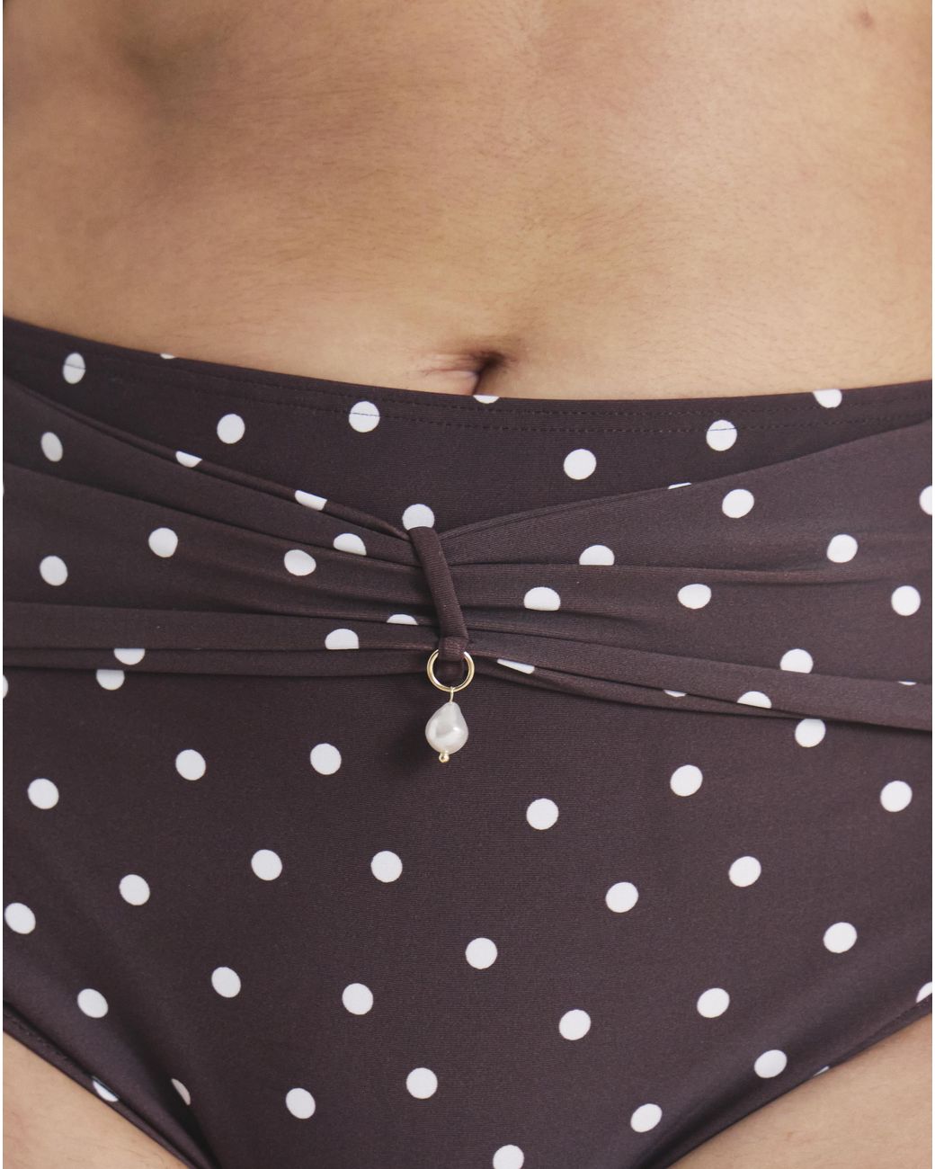 MAGISCULPT Gray High Waist Spot Print Bikini Bottoms