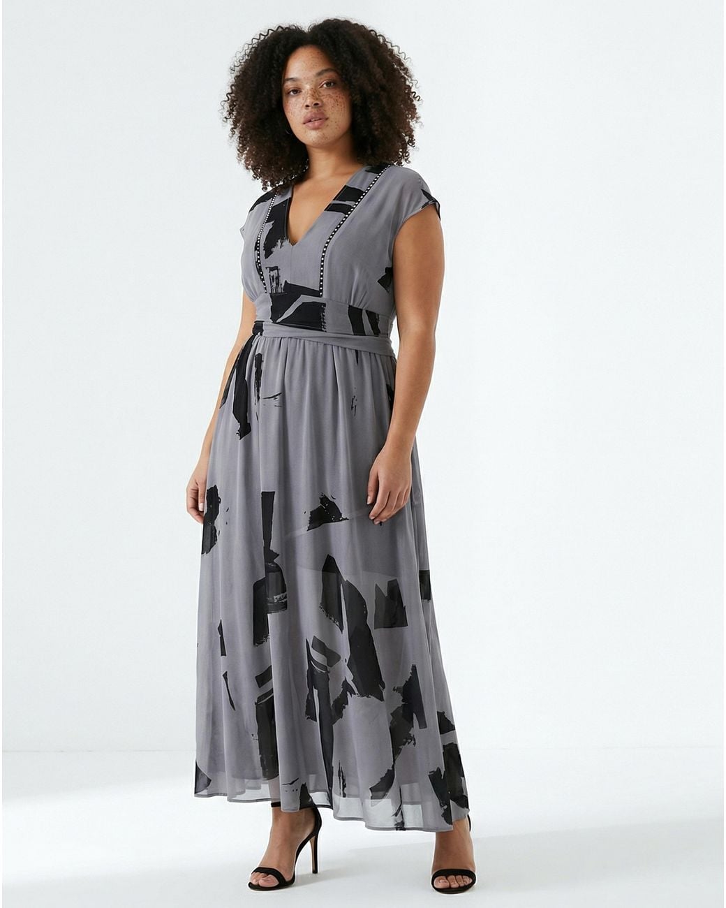 Religion Gray Maxi Dress