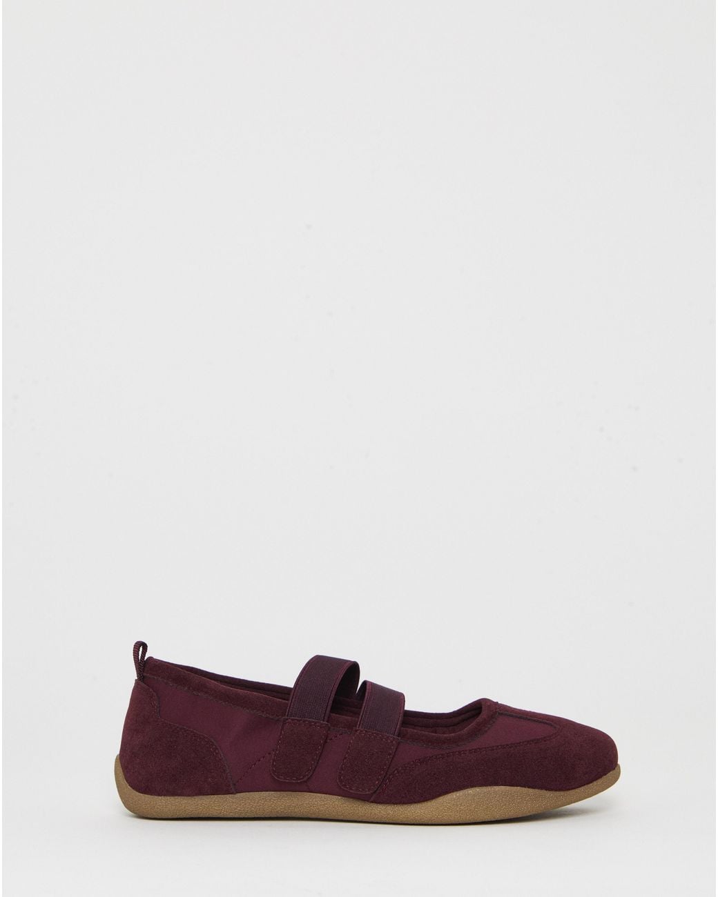 Simply Be Blue Mary Jane Ballerina Trainers Wide