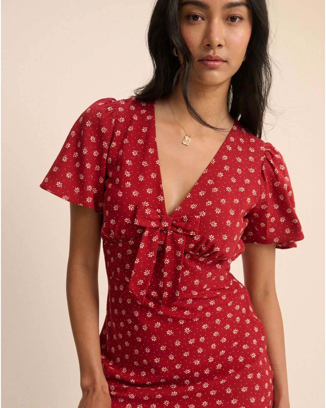 Nobody's Child Red Nobodys Child Faith Midi Dress