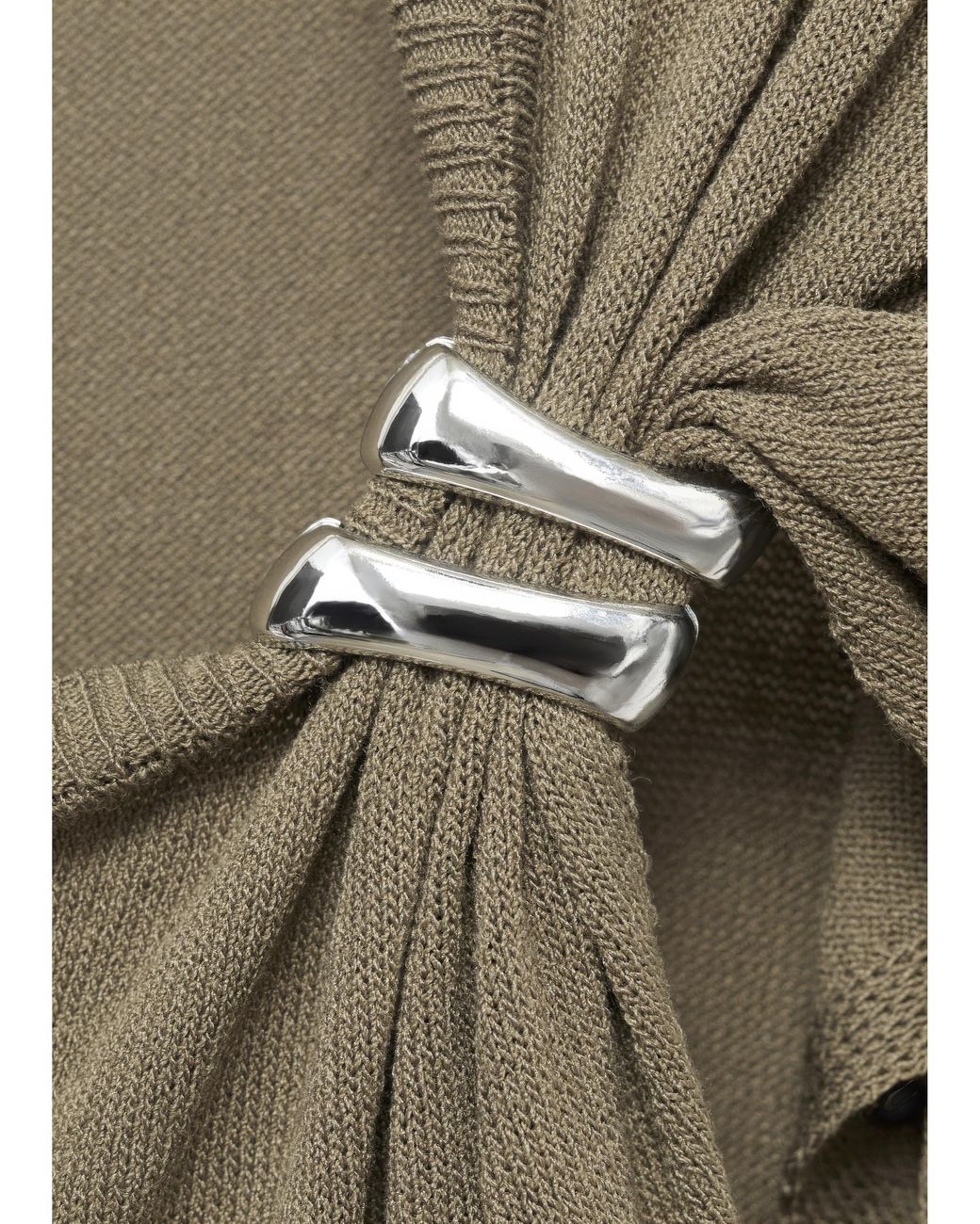 Mango Green Fine Knit Sweater