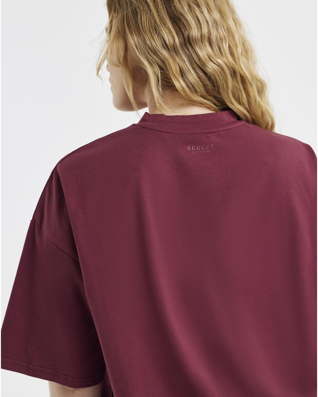 Sculpt Activewear Red Oversized T-Shirt