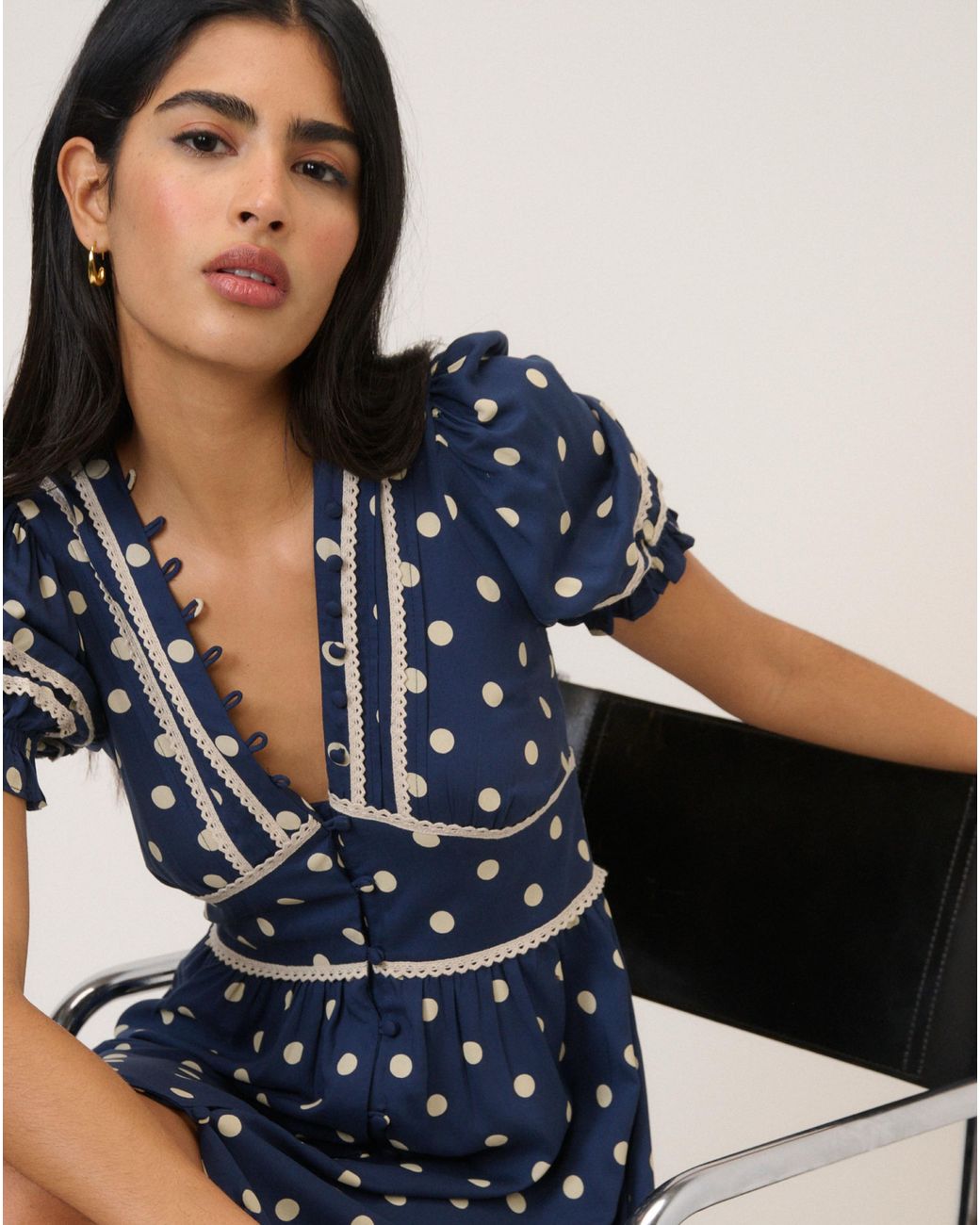 Nobody's Child Blue Nc Saffy Midi Dress